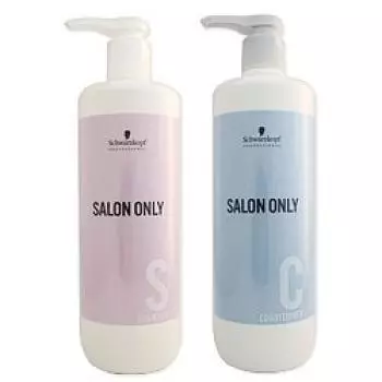 Schwarzkopf Salon Only Shampoo 1000ml Conditioner 1000g Set Hair Care + (Pump Size)