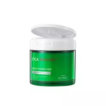 SCINIC Cica Blemish Quick Toning Pad 135м/60шт