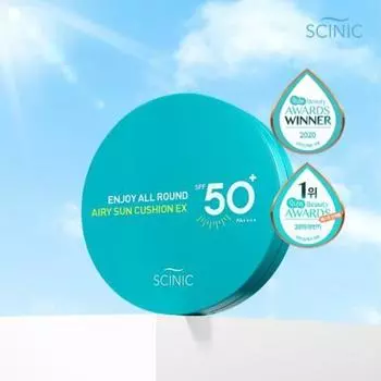SCINIC Enjoy All Round Airy Sun Cushion EX SPF 50+ PA++++