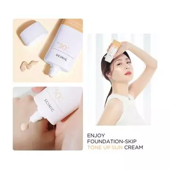 SCINIC Enjoy Foundation-Skip Tone Up Sun Cream 50ml