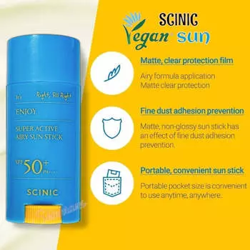 SCINIC Enjoy Super Active Airy Sun Stick, 15gr