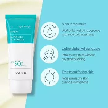SCINIC Enjoy Super Mild Sun Essence SPF50/PA+++ 50ml