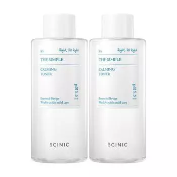 Scinic Простой успокаивающий тоник Double Special (300мл+300мл)