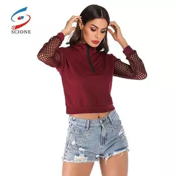 SCIOEN однотонный женский свитер, повседневный тонкий дышащий свитер с длинным рукавом и воротником, женская рубашка, топ S винный
