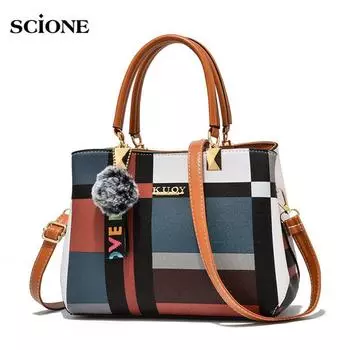 SCIONE 2020, весенняя новая большая сумка на плечо, простая сумка, диагональная сумка, крутая модная сумка