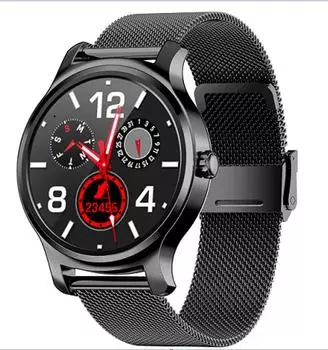 Scione Alloy Smart Watch IPS Мужчины Женщины Bluetooth Вызов IP67 Здоровье Движение Шагомер Smartwatches серебряный