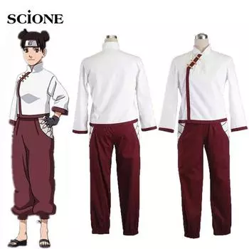 Scione аниме мультфильм Shippuden Tenten косплей костюм женские костюмы топ брюки полный комплект XS