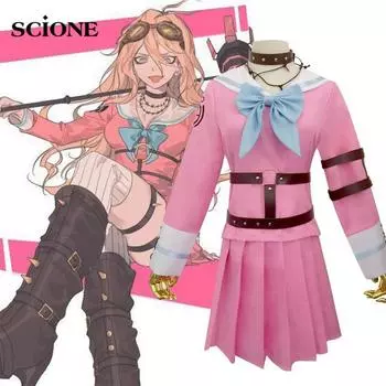 Scione Danganronpa V3 Killing Harmony Iruma Miu косплей костюм аниме игра платье школьная форма полный комплект S&Danganronpa V3