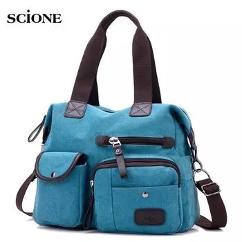 SCIONE Холст Сумка Новая Большая Сумка Через Плечо Спортивная Сумка Повседневная Дорожная Сумка