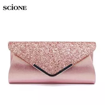 SCIONE модная сумка для ужина из искусственной кожи сумки с блестками ручная сумка-клатч косметичка банкетная сумка красный