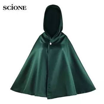 Scione модный аниме no Kyojin плащ накидка одежда косплей костюм Fantasia Titan S зелёный