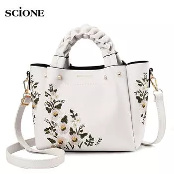 SCIONE Mom Bag Женская новинка 2019 года, модная сумка через плечо Wild Lady, портативная женская сумка среднего возраста 22cm*12cm*20cm белый