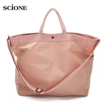 SCIONE нейлоновая дорожная большая вместительная женская ручная кладь дорожная дорожная мужская сумка выходного дня большая сумка для багажа розовый