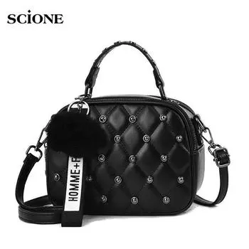 SCIONE новая вышитая сумка на одно плечо с наклонной крестовиной, модная повседневная женская маленькая квадратная сумка 21cm*9cm*15cm белый