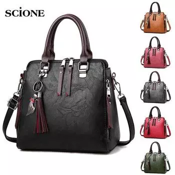 SCIONE Новое поступление модная сумка через плечо женские стереотипы милые сумки-тоут бордовый
