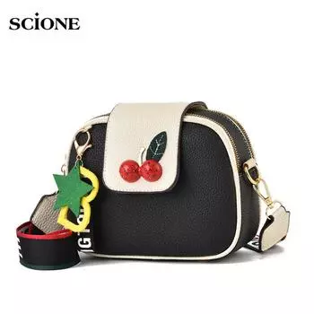 SCIONE сумка женская сумка-мессенджер круглая сумка фея сумка модная сумка через плечо 20.5cm*8cm*17cm белый