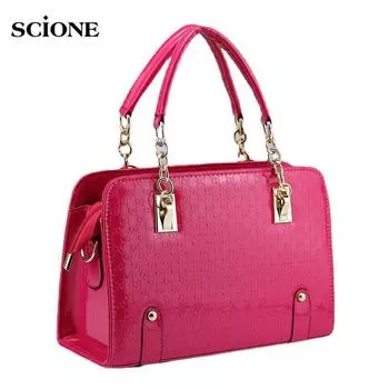 SCIONE сумки женские 2019 женские сумки с цепочкой модные женские сумки сумки через плечо 24cm*15cm*34cm белый