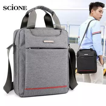 SCIONE Высококачественная мужская сумка из нейлона, дорожная водонепроницаемая сумка через плечо, большая деловая повседневная сумка через плечо темно-синий