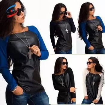 SCIONE Women Pullover New Women s Autumn Hot Sale T-Shirt Bottoming Shirt L чёрный