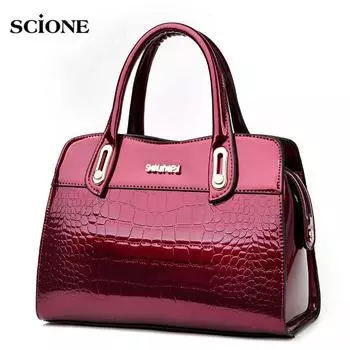 SCIONE Женская модная новая сумка через плечо с тиснением Сумка-мессенджер 31cm*14cm*22.5cm бордовый