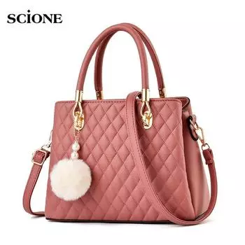 SCIONE женская сумка 2019 милая женская темпераментная модная женская сумка через плечо 28.5cm*13.5cm*32cm чёрный