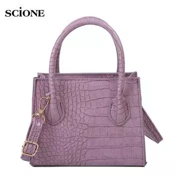 SCIONE Женская сумка Маленькая квадратная сумка Простая дикая атмосфера Сумка-мессенджер на одно плечо Сетчатая красная сумка 17cm*8cm*22cm белый