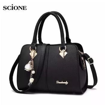 SCIONE женская сумка новый стиль женская сумка на одно плечо модная женская сумка из искусственной кожи женская сумка 28cm*11cm*32cm белый