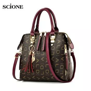 SCIONE женские сумки 2019 новые милые женские стильные модные женские сумки сумка через плечо 30cm*13cm*35cm чёрный