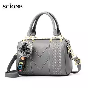 SCIONE Женские сумки с вышивкой Модные модные сумки Сумки-подушки 23cm*13cm*29cm чёрный