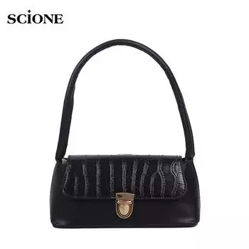 SCIONE Женские сумки Сумки подмышки Женские сумки Новые модные сумки Сумки на плечо 25cm*10cm*11cm белый