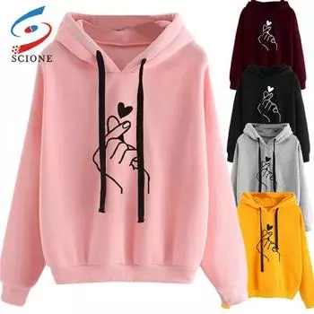 SCIONE женские толстовки с капюшоном повседневные толстовки с капюшоном и длинными рукавами на шнурке женские пуловеры M жёлтый