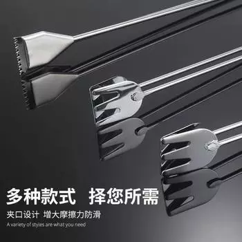Scissor Clip Stainless Steel Barbecue Clip for Food Charcoal Clip for Kitchen Barbecue