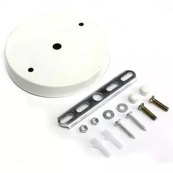 Sconce Mount LED Base Pendant Light Lamp Base Holder Light Socket Ceiling Plate Lamp Disc Base White
