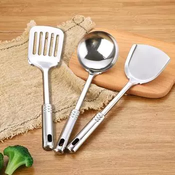 Scoop Cookware Cooking Utensil Kitchen Tools Soup Spoon Spatula Frying Spatula Colander A