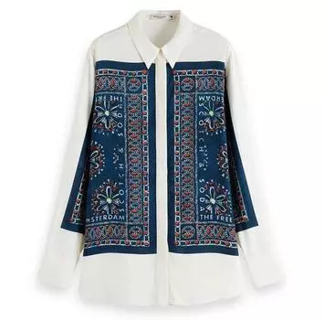 Scotch & Soda 173210 рубашка с длинным рукавом 34