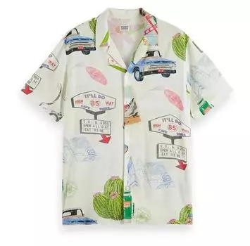 Scotch & Soda 180333 рубашка с коротким рукавом S