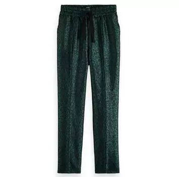 Scotch & Soda Maia Tapered Leg Leopard Jacquard joggers S