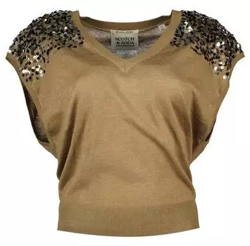 Scotch & Soda Свитер с V-образным вырезом Embellished S