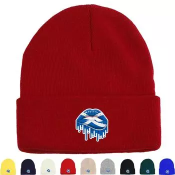 Scotland Flag Lip Print Knitted Hat Beanie, Patriotic Man Cap Slouchy Candy Color Solid Color Pompom Beanies Knit Cap Beanie as the picture вино красного