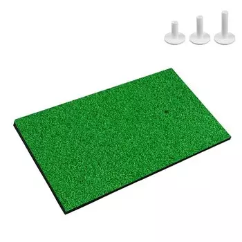Scott Edward Golf Putt Tee Грубый фервей Трава Различные версии Портативный тренировочный пат для гольфа Оснащен 3 резиновыми трюками Трава, Трава, В помещении/на открытом воздухе