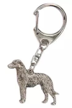 Scottish Deerhound Made in England Art Dog Keychain Collection