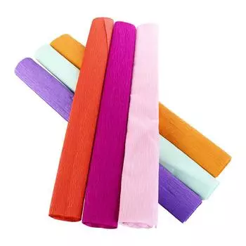 Scrapbooking Flower Wrapping Craft Packing Material Wrapping Paper Bouquet Paper Crepe Paper оранжевый