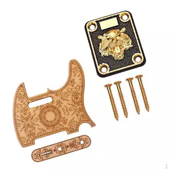 Пластина для снятия царапин с прокладкой грифа из цинкового сплава, винты для деталей электрогитары TL своими руками