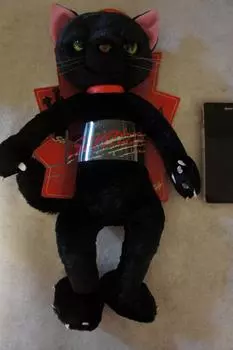 Scratch Plush Toy Cat Height 38cm Black (L) чёрный