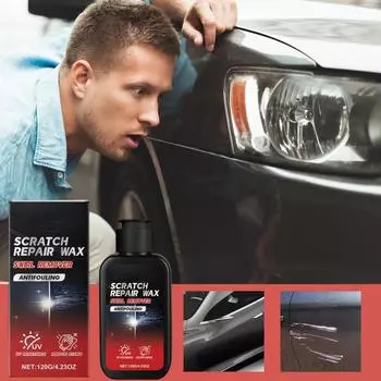 Scratch Remover For Vehicles 120g Car Scratch Wax Car Wax Paste Paint Restoration Cream For Most Automotive Deep Scratches чёрный