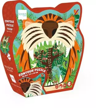 Scratch Unique Puzzle Tiger 58 элементов 53 см x 56 см пазл 6181136 подлинный продукт