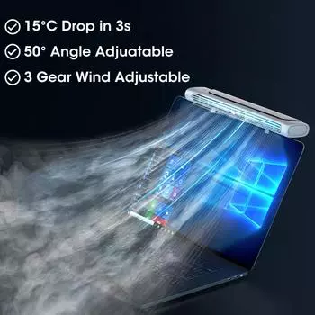 Screen Hanging Fan Vertical Dual-Use Fan Mini Infinitely Adjustable Wind Chiller Adjustable Angle Office Household Usb Fan