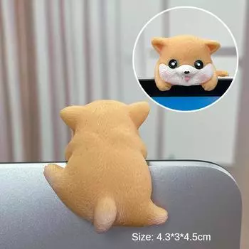 Screen Ornaments Durable Lovely Decor Playful Innovative Car Decorations Animal Ornaments Widely Used Fine Workmanship Lovely
