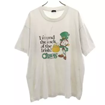 SCREEN STARS 90-х годов Сделано в США Старая футболка с коротким рукавом XL Одинарная строчка Мужская Б/У