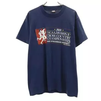 SCREEN STARS BEST 80-е Сделано в США Старая футболка с коротким рукавом NCAA 1989 года Мужская Б/У